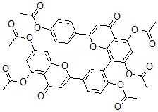 CAS#: 17482-37-0， Amentoflavone Hexaacetate