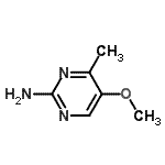 structure of CAS# 1749-71-9, 5-Methoxy-4-Methyl-2-Pyrimidinamine;5-methoxy-4-methylpyrimidin-2-amine