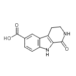 structure of CAS# 1751-78-6, 1-Oxo-2,3,4,9-Tetrahydropyrido[3,4-b]Indole-6-Carboxylic Acid;1-Oxo-2,3,4,9-tetrahydro-1H-b-carboline-6-carboxylicacid