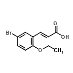 structure of CAS# 175135-12-3, (2E)-3-(5-Bromo-2-Ethoxyphenyl)Acrylic Acid;(2E)-3-(5-bromo-2-ethoxyphenyl)prop-2-enoic acid;3-(5-Bromo-2-ethoxyphenyl)acrylic acid;3-(5-BROMO-2-ETHOXYPHENYL)ACRYLICACID