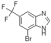 结构式 CAS# 175135-14-5, 7-溴-5-(三氟甲基)-1H-苯并咪唑