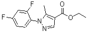 结构式 CAS# 175135-71-4, 1-(2,4-二氟苯基)-5-甲基-1H-吡唑-4-羧酸乙酯