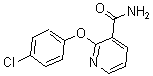 结构式 CAS# 175135-80-5, 2-(4-氯苯氧基)-3-吡啶甲酰胺