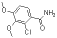 structure of CAS# 175136-02-4, 2-Chloro-3,4-Dimethoxy-Benzamide;2-CHLORO-3,4-DIMETHOXYBENZAMIDE