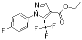 结构式 CAS# 175137-38-9, 1-(4-氟苯基)-5-(三氟甲基)吡唑-4-羧酸乙酯