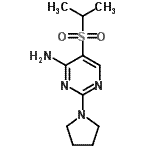 CAS 登录号：175202-04-7， 5-(异丙基磺酰基)-2-(1-吡咯烷基)-4-嘧啶胺