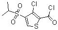 结构式 CAS# 175202-28-5, 3-氯-4-[(1-甲基乙基)磺酰基]-2-噻吩甲酰氯