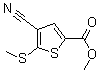 结构式 CAS# 175202-48-9, 4-氰基-5-(甲硫基)-2-噻吩羧酸甲酯