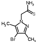 CAS#: 175202-68-3， 2-(4-Bromo-3,5-Dimethyl-1H-Pyrazol-1-Yl)Ethanethioamide