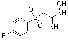 structure of CAS# 175203-76-6, 2-[(4-Fluorophenyl)Sulfonyl]-N-Hydroxy-Ethanimidamide;2-[(4-FLUOROPHENYL)SULFONYL]-N'-HYDROXYETHANIMIDAMIDE;2-(4-Fluorobenzenesulphonyl)Acetamidoxime 97%;2-(4-Fluorobenzenesulphonyl)Acetamidoxime97%
