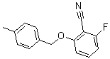 structure of CAS# 175204-09-8, 2-Fluoro-6-[(4-Methylphenyl)Methoxy]-Benzonitrile;2-Fluoro-6-(4-Methylbenzyloxy)Benzonitrile 97%;2-Fluoro-6-(4-Methylbenzyloxy)Benzonitrile97%;2-FLUORO-6-(4-METHYLBENZYLOXY)BENZONITRILE