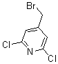 structure of CAS# 175204-45-2, 4-(Bromomethyl)-2,6-Dichloro-Pyridine;4-(BROMOMETHYL)-2,6-DICHLOROPYRIDINE, TECH.;4-(BROMOMETHYL)-2,6-DICHLOROPYRIDINE