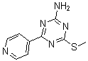 structure of CAS# 175204-63-4, 4-(Methylthio)-6-(4-Pyridinyl)-1,3,5-Triazin-2-Amine;2-AMINO-4-(METHYLTHIO)-6-(PYRIDIN-4-YL)-1,3,5-TRIAZINE;4-(METHYLTHIO)-6-(4-PYRIDYL)-1,3,5-TRIAZIN-2-AMINE