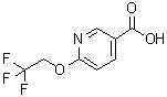 结构式 CAS# 175204-90-7, 6-(2,2,2-三氟乙氧基)-3-吡啶羧酸