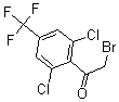 结构式 CAS# 175205-89-7, 2-溴-1-[2,6-二氯-4-(三氟甲基)苯基]-乙酮