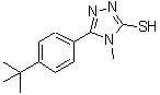 structure of CAS# 175276-75-2, 4-Methyl-5-[4-(2-Methyl-2-Propanyl)Phenyl]-4H-1,2,4-Triazole-3-Thiol;5-(4-TERT-BUTYLPHENYL)-4-METHYL-[1,2,4]TRIAZOLE-3-THIOL;5-(4-TERT-BUTYLPHENYL)-4-METHYL-1,2,4-TRIAZOLE-3-THIOL;5-(4-tert<wbr>-butylphe<wbr>nyl)-4-me<wbr>thyl-2,4-<wbr>dihydro-3<wbr>H-1,2,4-t<wbr>riazole-3<wbr>-thione
