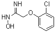structure of CAS# 175276-80-9, 2-(2-Chlorophenoxy)-N-Hydroxy-Ethanimidamide;2-(2-Chlorophenoxy)-N'-Hydroxyethanimidamide;2-(2-CHLOROPHENOXY)ACETAMIDE OXIME