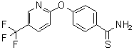 结构式 CAS# 175277-02-8, 4-[[5-(三氟甲基)-2-吡啶基]氧基]-苯硫代甲酰胺