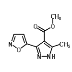 CAS 登录号：175277-15-3， 甲基5-甲基-3-(1,2-恶唑-5-基)-1H-吡唑-4-羧酸酯