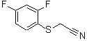 structure of CAS# 175277-63-1, [(2,4-Difluorophenyl)Sulfanyl]Acetonitrile;(2,4-Difluorophenylthio)acetonitrile;(2,4-Difluorophenylthio)acetonitrile 97%;1-(2-Cyanoethyl)-3-(trifluoromethyl)pyridin-2(1H)-one