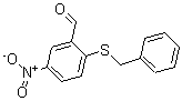 structure of CAS# 175278-43-0, 5-Nitro-2-[(Phenylmethyl)Thio]-Benzaldehyde;2-(Benzylsulfanyl)-5-Nitrobenzenecarbaldehyde;2-(BENZYLTHIO)-5-NITROBENZALDEHYDE