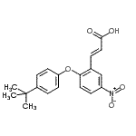CAS#: 175278-48-5， (E)-3-[2-(4-Tert-Butylphenoxy)-5-Nitro-Phenyl]Prop-2-Enoic Acid