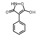 CAS 登录号：175278-61-2， 5-羟基-4-苯基-1,2-恶唑-3(2H)-酮