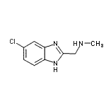 结构式 CAS# 175530-30-0, 1-(6-氯-1H-苯并咪唑-2-基)-N-甲基甲胺