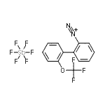 CAS 登录号：175676-17-2， 2'-(三氟甲氧基)-2-联苯基偶氮酮鎓六氟锑酸盐(1-)