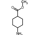 结构式 CAS# 175867-59-1, 甲基4-氨基环己甲酸酯