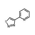 structure of CAS# 176037-42-6, 2-(1,2,3-Thiadiazol-4-Yl)Pyridine;2-(1,2,3-thiadiazol-4-yl)pyridine;2-(1,2,3-thiadiazol-4-yl)pyridine (en);2-(4-1,2,3-Thiadiazolyl)pyridine