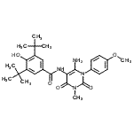 CAS#: 176378-81-7， N-[6-Amino-1-(4-Methoxyphenyl)-3-Methyl-2,4-Dioxo-1,2,3,4-Tetrahydro-5-Pyrimidinyl]-4-Hydroxy-3,5-Bis(2-Methyl-2-Propanyl)Benzamide