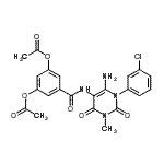 CAS#: 176378-99-7， 5-{[6-Amino-1-(3-Chlorophenyl)-3-Methyl-2,4-Dioxo-1,2,3,4-Tetrahydro-5-Pyrimidinyl]Carbamoyl}-1,3-Phenylene Diacetate