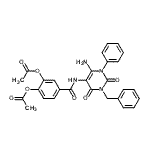 CAS#: 176379-17-2， 4-[(6-Amino-3-Benzyl-2,4-Dioxo-1-Phenyl-1,2,3,4-Tetrahydro-5-Pyrimidinyl)Carbamoyl]-1,2-Phenylene Diacetate