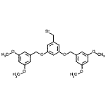 CAS#: 176650-93-4， 1,1'-{[5-(Bromomethyl)-1,3-Phenylene]Bis(Oxymethylene)}Bis(3,5-Dimethoxybenzene)