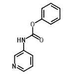结构式 CAS# 17738-06-6, 苯基3-吡啶基氨基甲酸酯