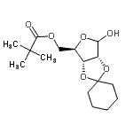 CAS#: 177414-99-2， 2,3-O-1,1-Cyclohexanediyl-5-O-(2,2-Dimethylpropanoyl)-D-Ribofuranose