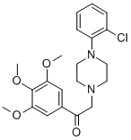 CAS#: 17755-62-3， alpha-[4-(2-Chlorophenyl)-1-Piperazinyl]-3',4',5'-Trimethoxyacetophenone