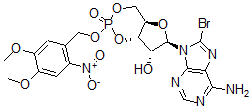 CAS#: 177592-87-9， (1S,6R,8R,9R)-8-(6-Amino-8-Bromopurin-9-Yl)-3-[(4,5-Dimethoxy-2-Nitrophenyl)Methoxy]-3-Oxo-2,4,7-Trioxa-3-Phosphabicyclo[4.3.0]Nonan-9-Ol