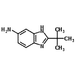 structure of CAS# 177843-66-2, 2-(2-Methyl-2-Propanyl)-1H-Benzimidazol-6-Amine;2-(tert-butyl)-1H-benzo[d]imidazol-5-amine;2-(tert-butyl)benzimidazole-5-ylamine;2-TERT-BU<wbr>TOXYCARBO<wbr>NYLAMINO-<wbr>3-PYRIDIN<wbr>-3-YL-PRO<wbr>PIONIC AC<wbr>ID METHYL<wbr> ESTER