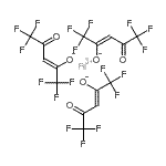 structure of CAS# 17786-67-3, Iron(3+) Tris[(2Z)-1,1,1,5,5,5-Hexafluoro-4-Oxo-2-Penten-2-Olate];Eisen(3+)<wbr>tris[(2Z)<wbr>-1,1,1,5,<wbr>5,5-hexaf<wbr>luor-4-ox<wbr>opent-2-e<wbr>n-2-olat];IRON III HEXAFLUOROPENTANEDIONATE;Tris(hexafluoroacetylacetonato)iron (III)