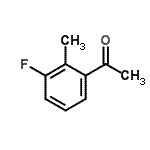 structure of CAS# 177942-47-1, 1-(3-Fluoro-2-Methylphenyl)Ethanone;1-(3-Fluoro-2-methylphenyl)ethan-1-one;1-Acetyl-3-fluoro-2-methylbenzene;MFCD09832257