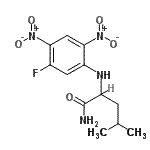 结构式 CAS# 178065-29-7, N<sup>2</sup>-(5-氟-2,4-二硝基苯基)亮氨酰胺