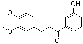 结构式 CAS# 178445-83-5, 3-(3,4-二甲氧基苯基)-1-(3-羟基苯基)-1-丙酮