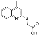 structure of CAS# 17880-62-5, (4-Methyl-Quinolin-2-Ylsulfanyl)-Acetic Acid;2-[(4-Methyl-2-Quinolyl)Sulfanyl]Acetate;2-[(4-Methyl-2-Quinolyl)Thio]Acetate;2-(4-Methylquinolin-2-Yl)Sulfanylethanoate