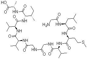 CAS#: 178949-81-0， Glycyl-L-Leucyl-L-Methionyl-L-Valylglycylglycyl-L-Valyl-L-Valyl-L-Isoleucyl-L-Alanine