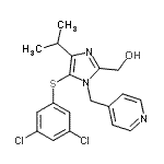 CAS#: 178981-89-0， {5-[(3,5-Dichlorophenyl)Sulfanyl]-4-Isopropyl-1-(4-Pyridinylmethyl)-1H-Imidazol-2-Yl}Methanol