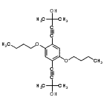 CAS#: 179264-44-9， 4,4'-(2,5-Dibutoxy-1,4-Phenylene)Bis(2-Methyl-3-Butyn-2-Ol)