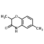 structure of CAS# 17959-90-9, 2,6-Dimethyl-2H-1,4-Benzoxazin-3(4H)-One;2,6-dimethyl-2H-1,4-benzoxazin-3(4H)-one;2,6-Dimethyl-2H-benzo[b][1,4]oxazin-3(4H)-one;2,6-Dimethyl-4H-benzo[1,4]oxazin-3-one