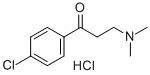 结构式 CAS# 1798-83-0, 1-(4-氯苯基)-3-(二甲基氨基)-1-丙酮盐酸盐(1:1)